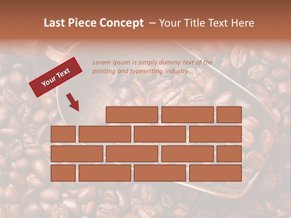Coffee Beans Scoop PowerPoint Template