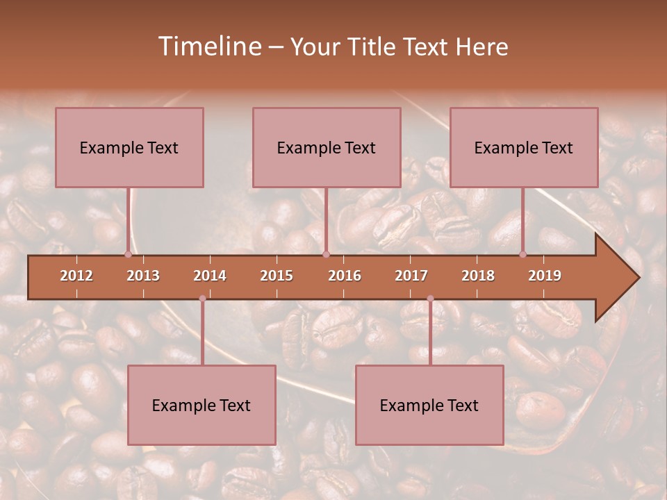 Coffee Beans Scoop PowerPoint Template