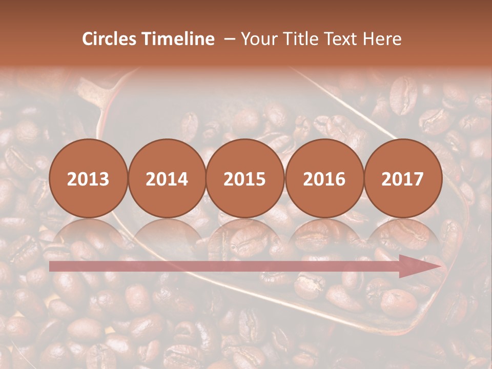 Coffee Beans Scoop PowerPoint Template