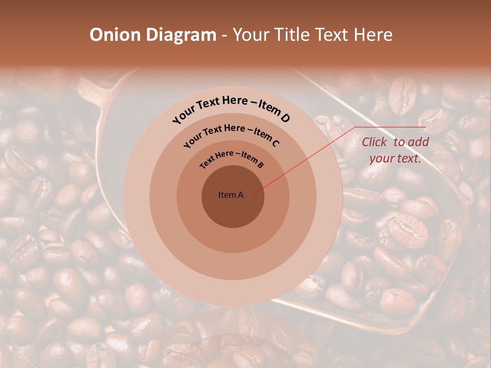 Coffee Beans Scoop PowerPoint Template