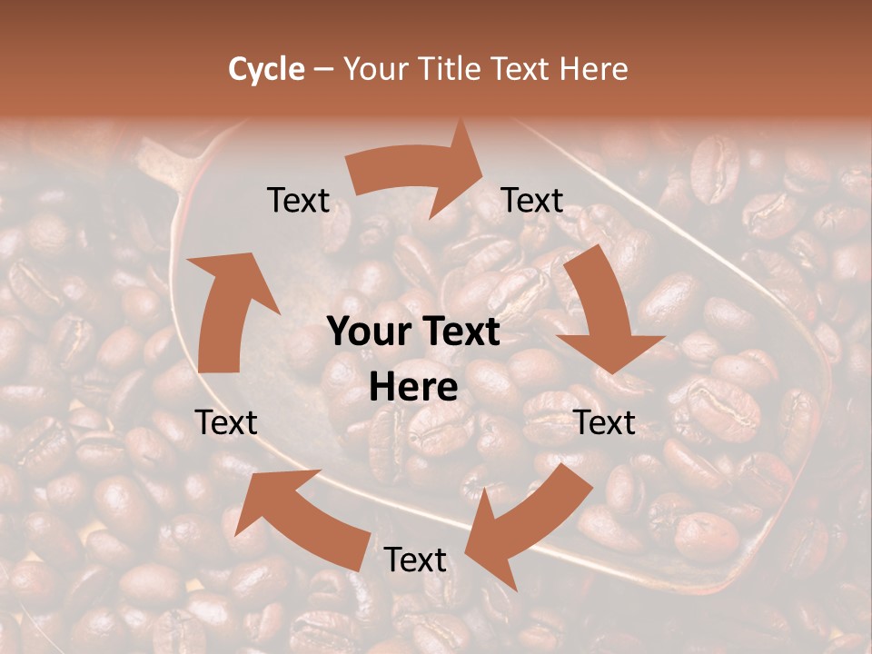 Coffee Beans Scoop PowerPoint Template