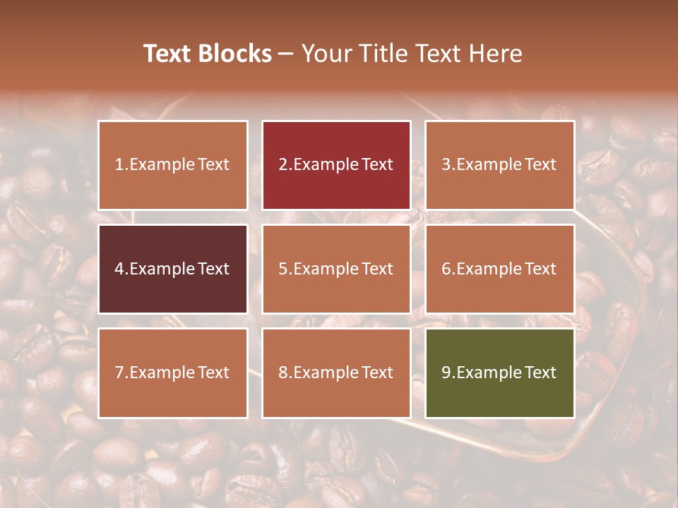 Coffee Beans Scoop PowerPoint Template