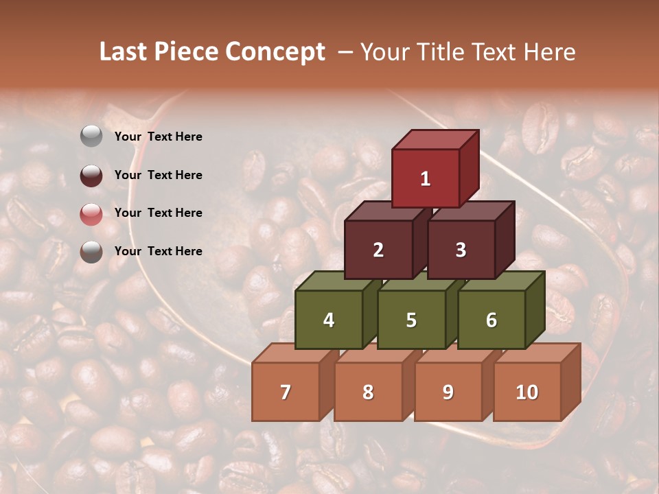 Coffee Beans Scoop PowerPoint Template