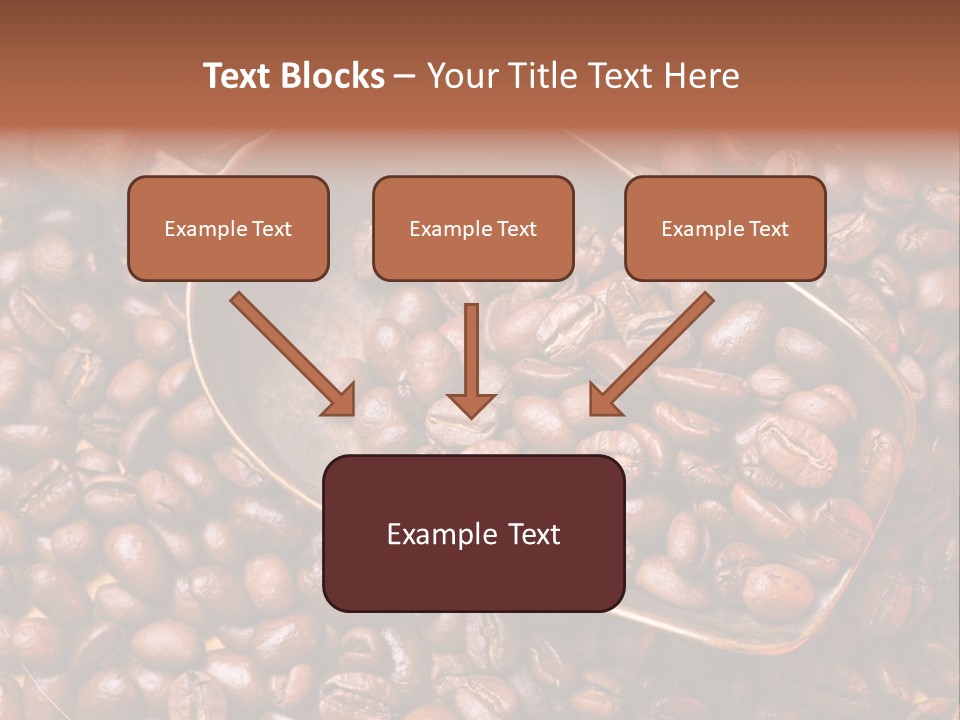 Coffee Beans Scoop PowerPoint Template