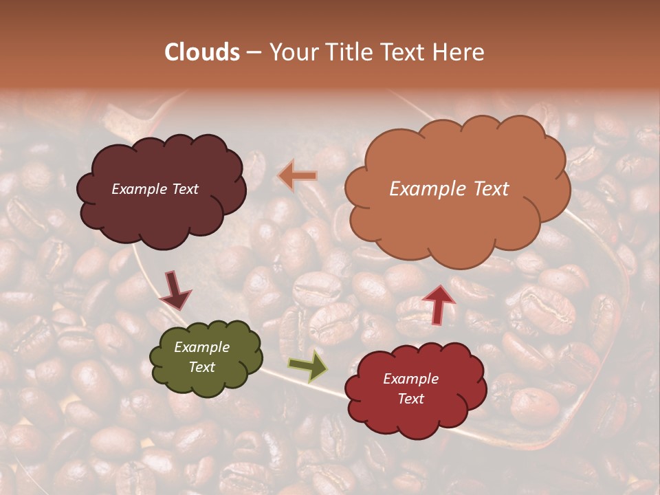 Coffee Beans Scoop PowerPoint Template