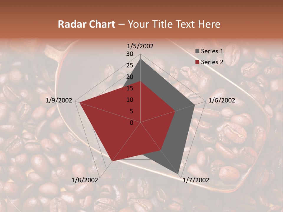 Coffee Beans Scoop PowerPoint Template