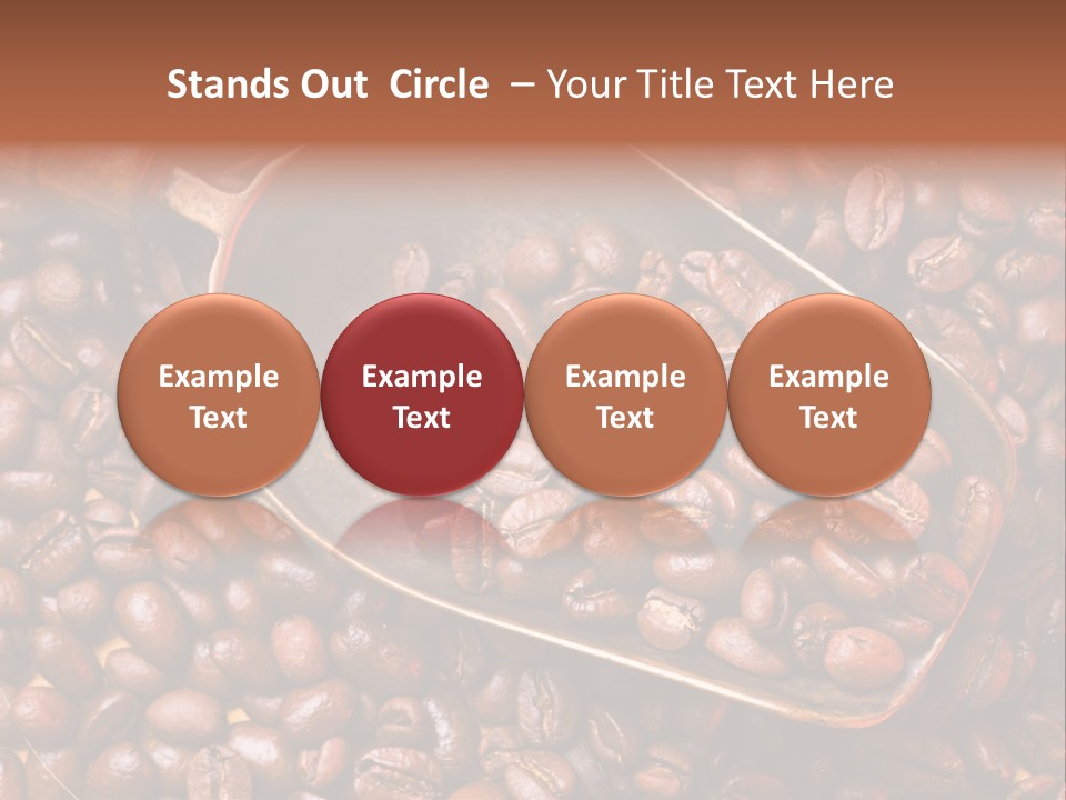 Coffee Beans Scoop PowerPoint Template