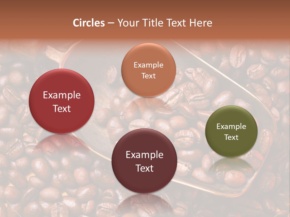 Coffee Beans Scoop PowerPoint Template