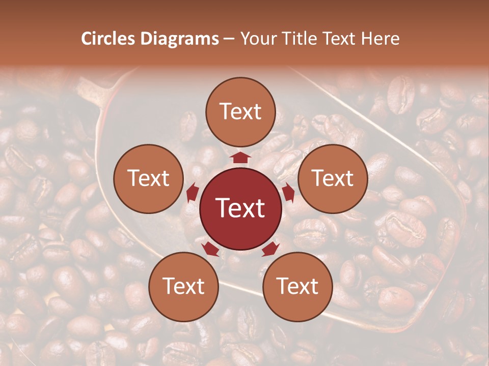 Coffee Beans Scoop PowerPoint Template