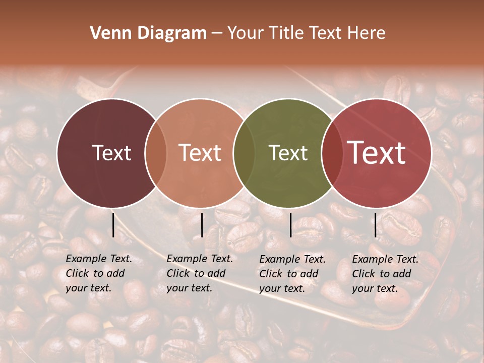 Coffee Beans Scoop PowerPoint Template