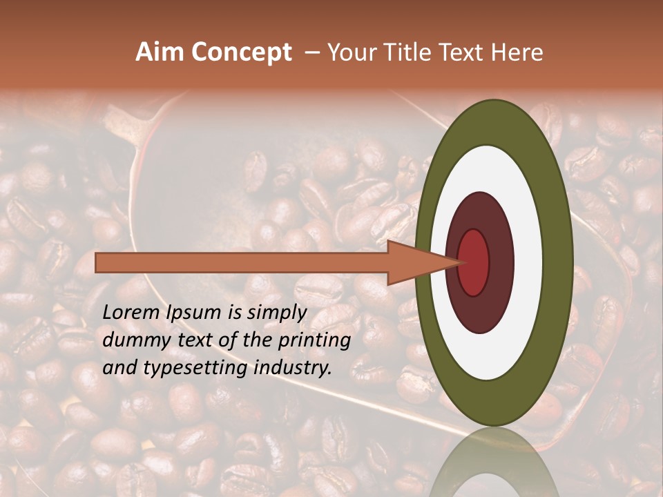 Coffee Beans Scoop PowerPoint Template