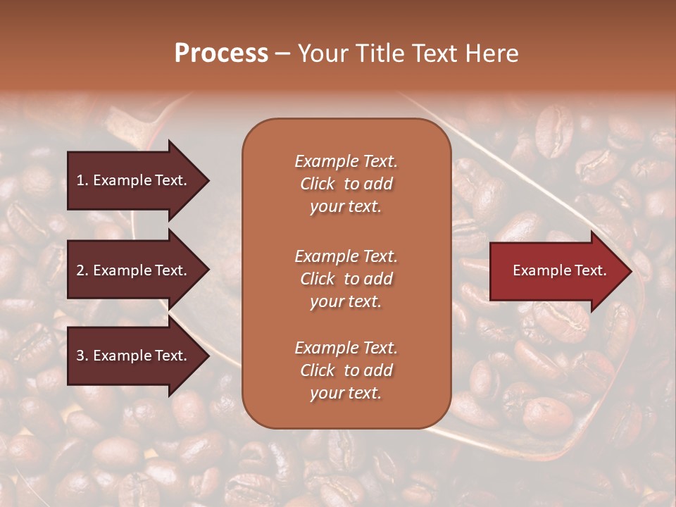 Coffee Beans Scoop PowerPoint Template
