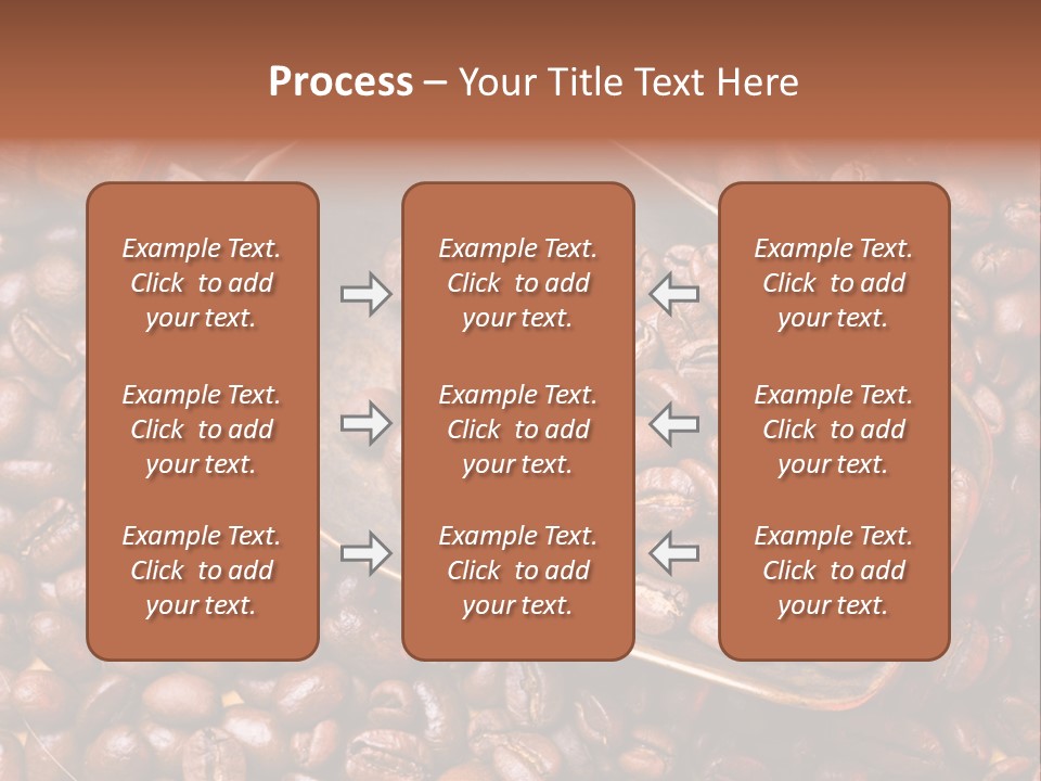 Coffee Beans Scoop PowerPoint Template