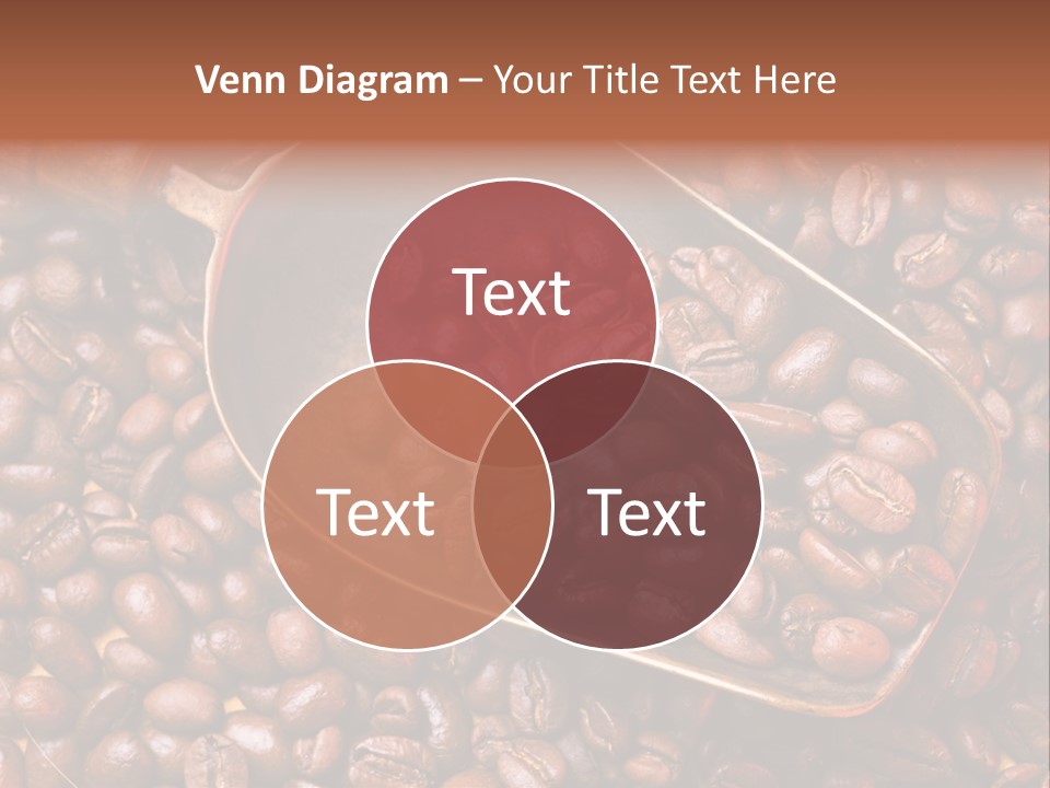 Coffee Beans Scoop PowerPoint Template