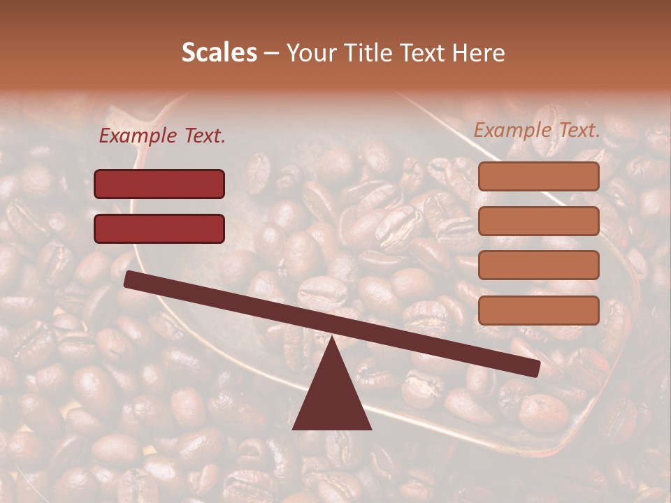 Coffee Beans Scoop PowerPoint Template