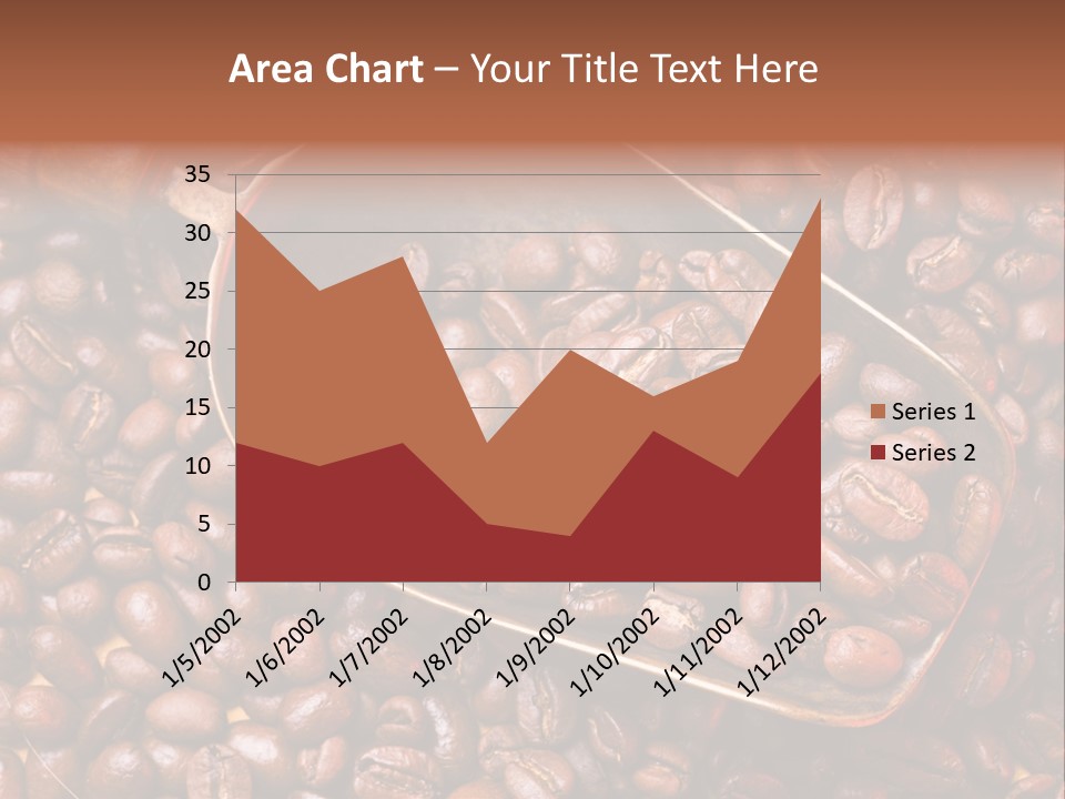Coffee Beans Scoop PowerPoint Template
