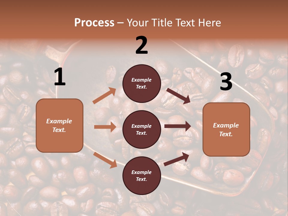 Coffee Beans Scoop PowerPoint Template