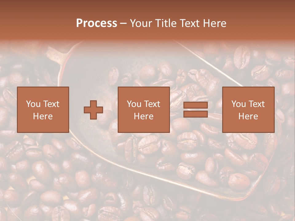Coffee Beans Scoop PowerPoint Template