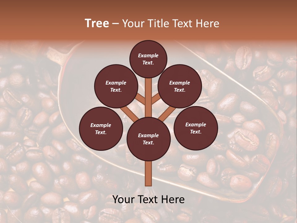 Coffee Beans Scoop PowerPoint Template