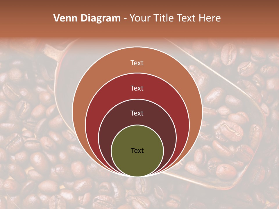 Coffee Beans Scoop PowerPoint Template