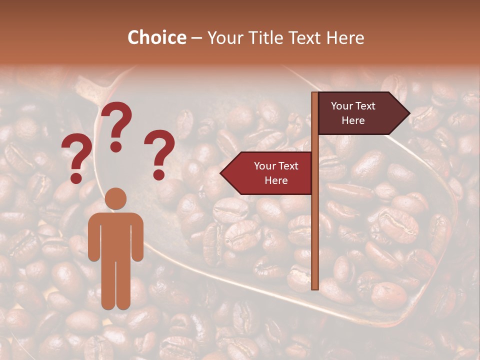 Coffee Beans Scoop PowerPoint Template