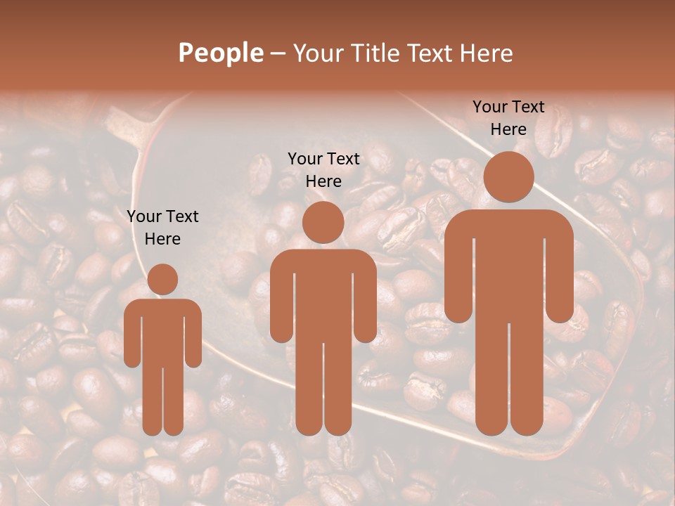Coffee Beans Scoop PowerPoint Template