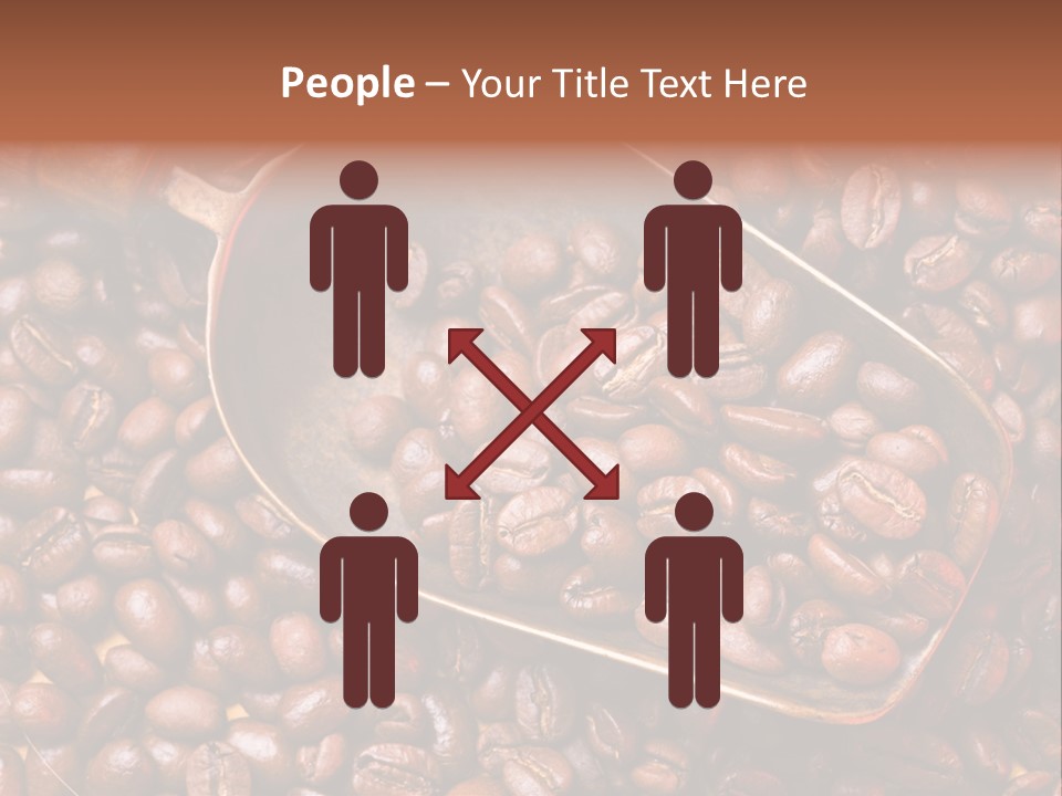 Coffee Beans Scoop PowerPoint Template