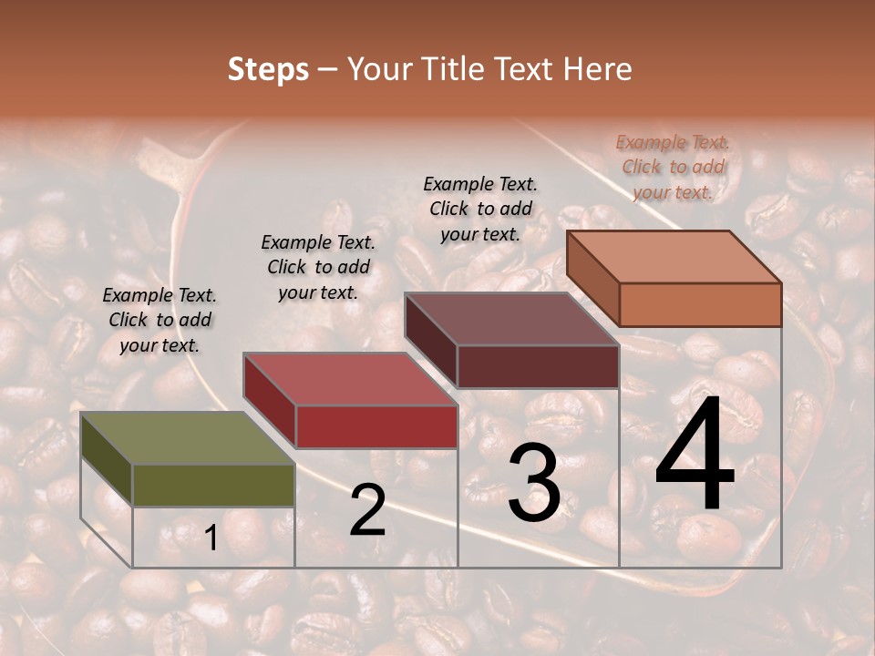 Coffee Beans Scoop PowerPoint Template