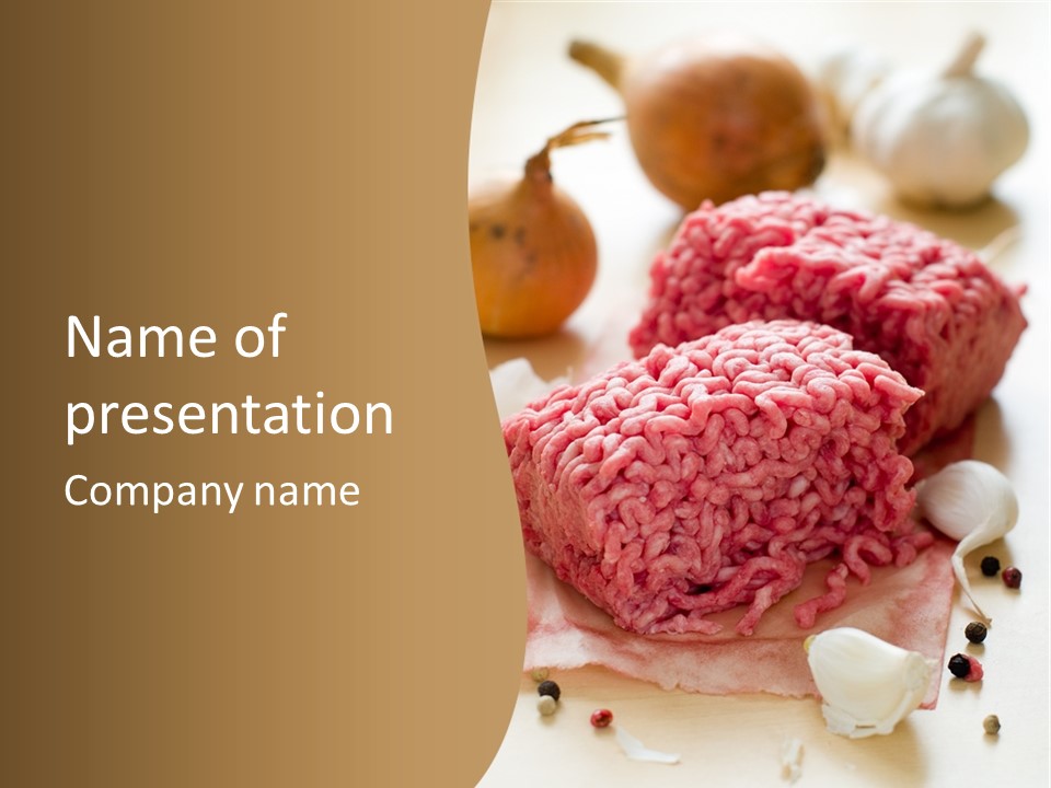 Minced Meat PowerPoint Template