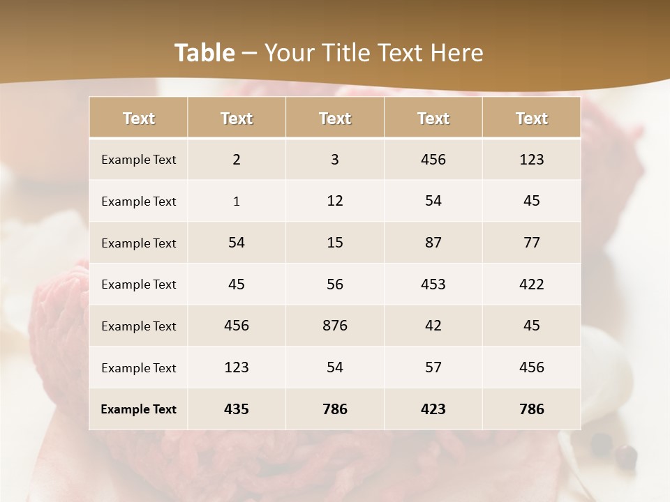 Minced Meat PowerPoint Template