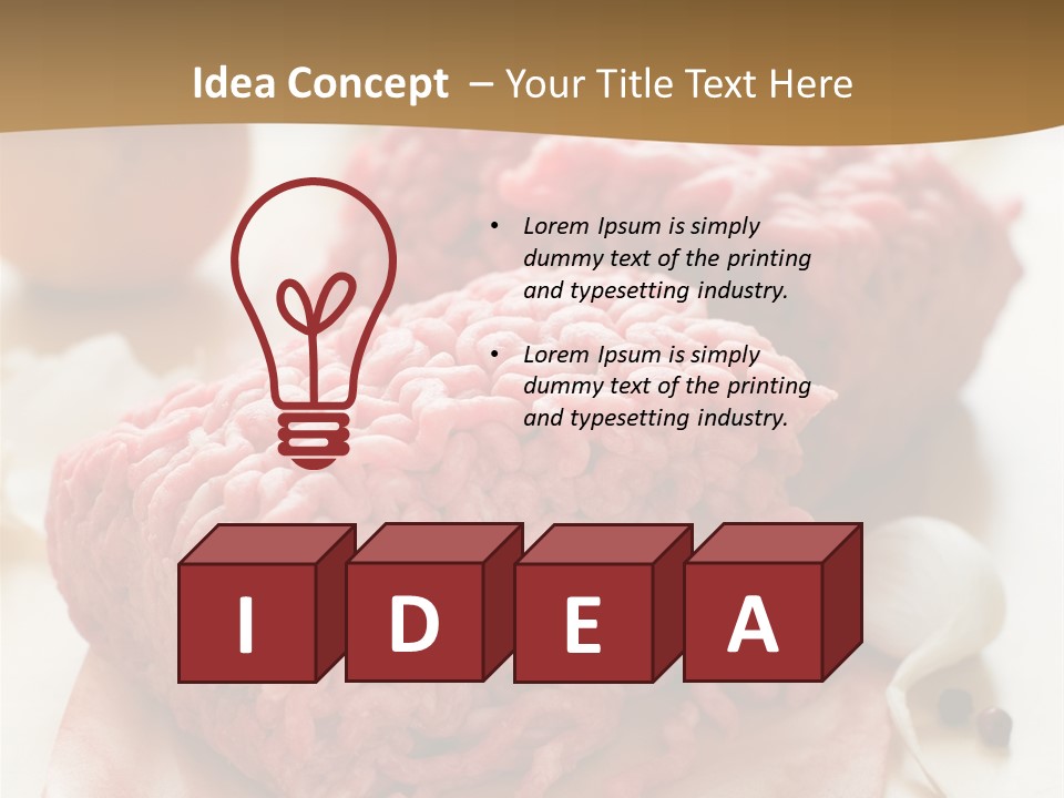 Minced Meat PowerPoint Template