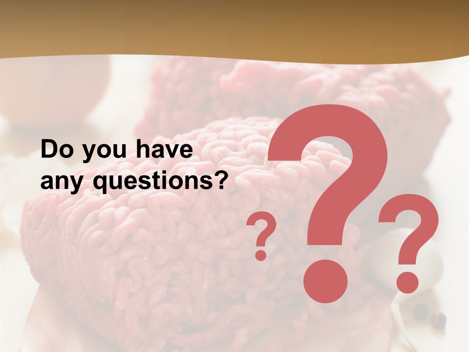 Minced Meat PowerPoint Template