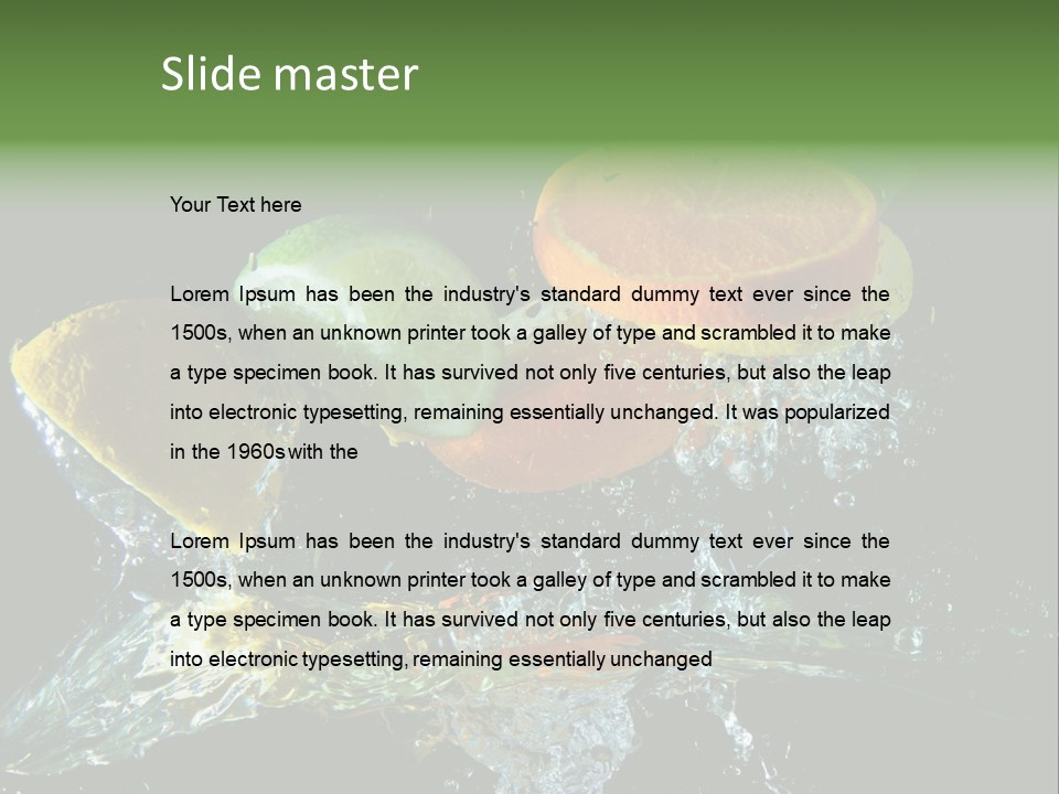 Fruit Splash PowerPoint Template