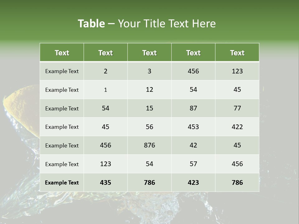 Fruit Splash PowerPoint Template