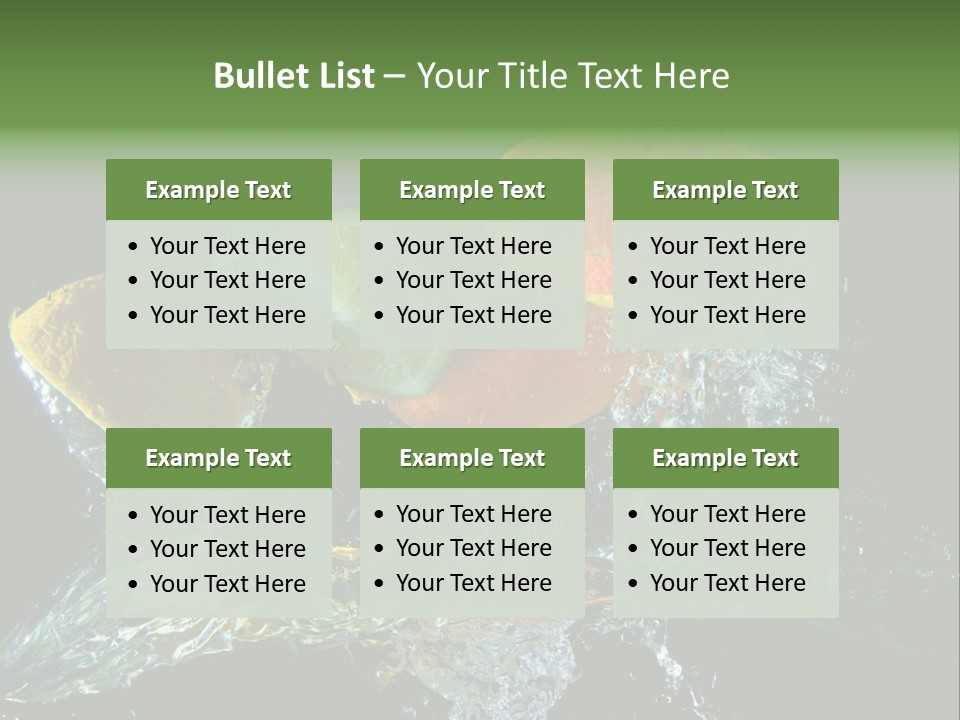 Fruit Splash PowerPoint Template