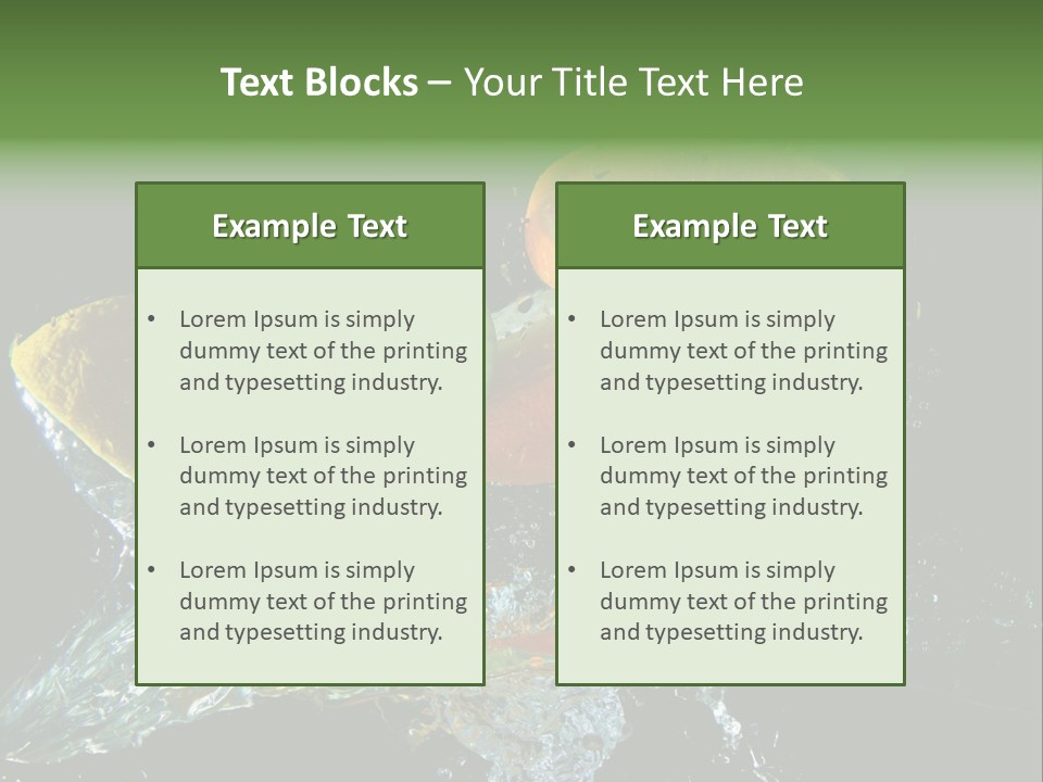 Fruit Splash PowerPoint Template