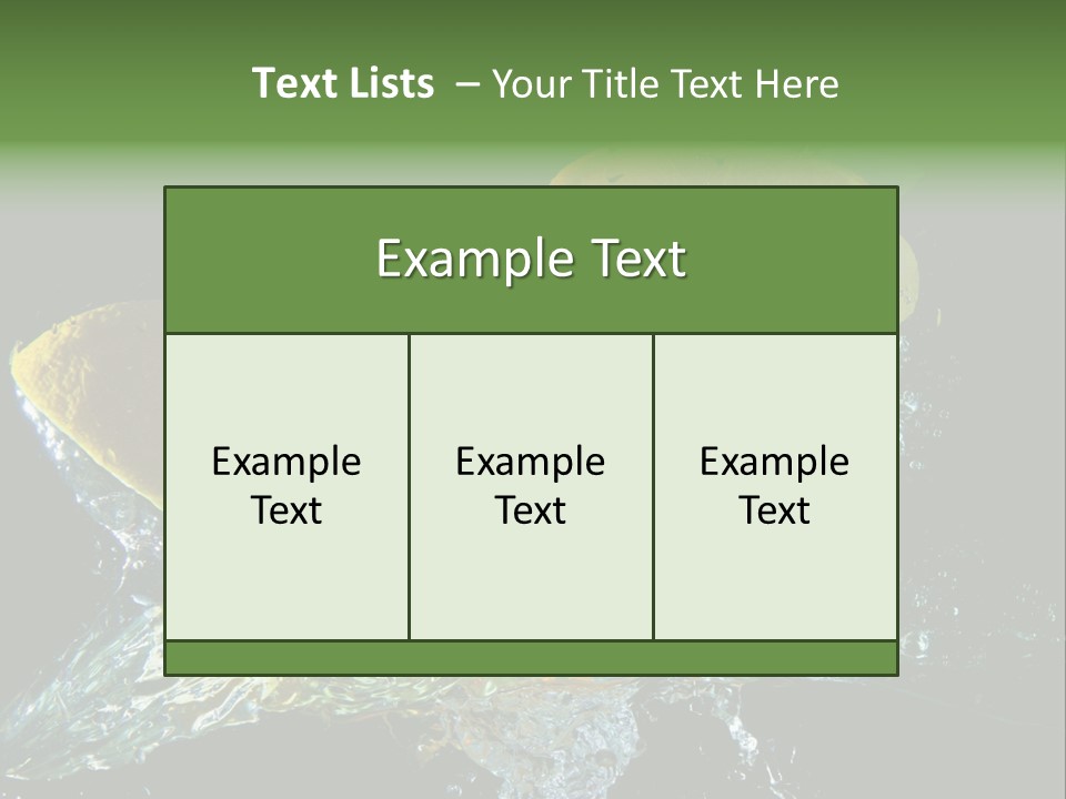Fruit Splash PowerPoint Template