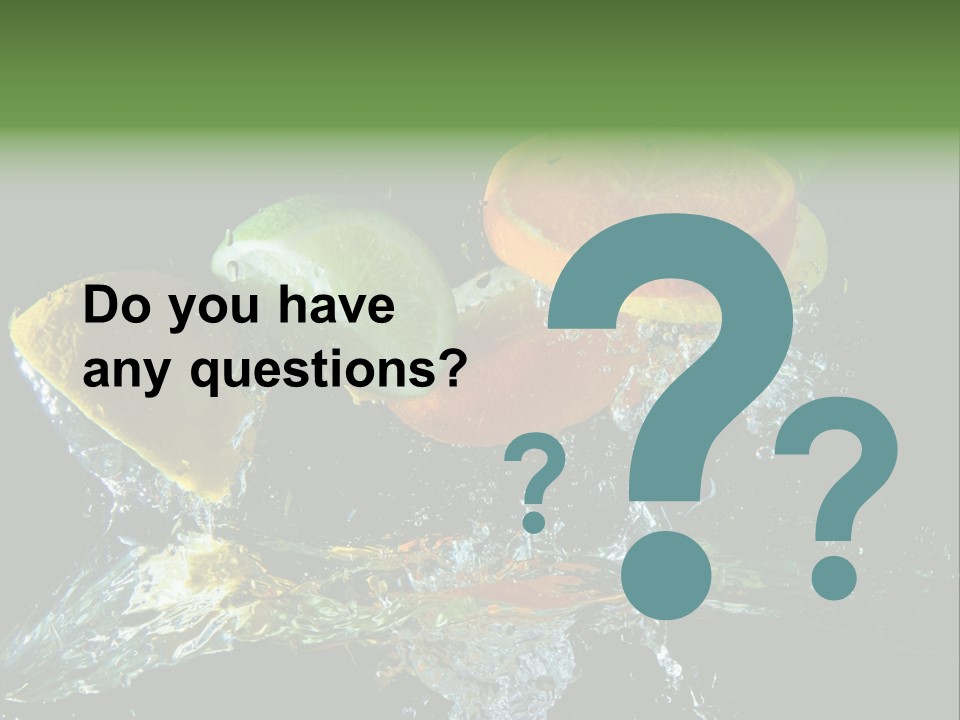 Fruit Splash PowerPoint Template