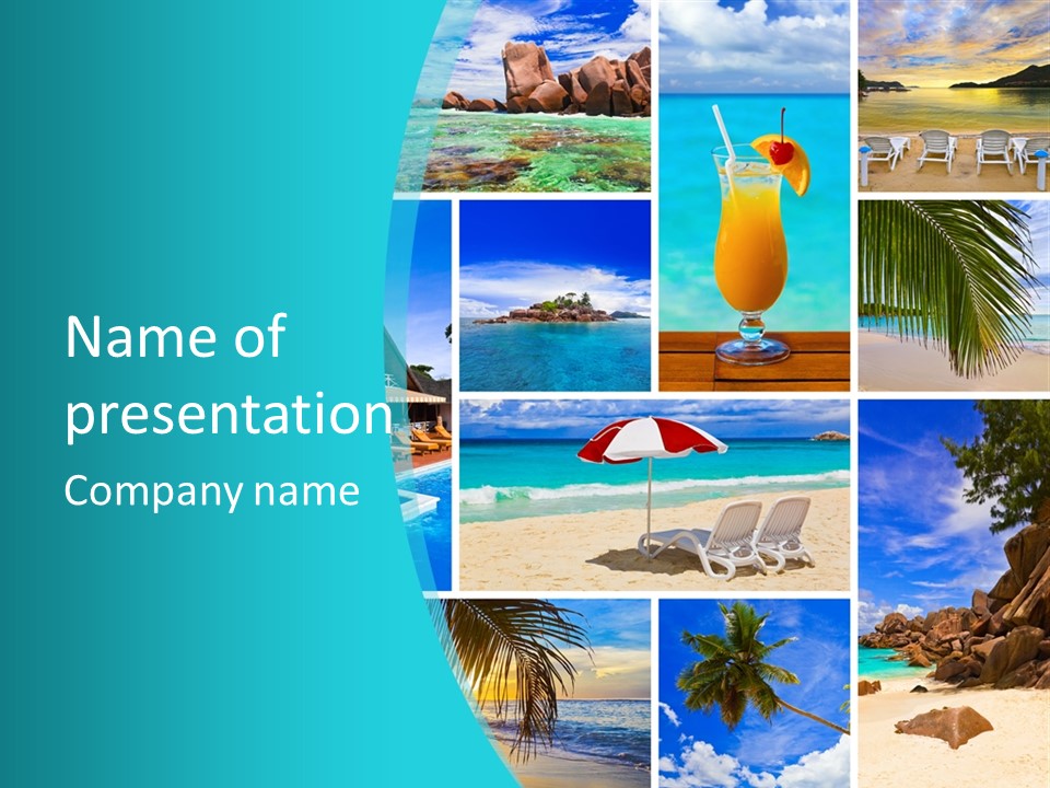 Collage Of Summer PowerPoint Template