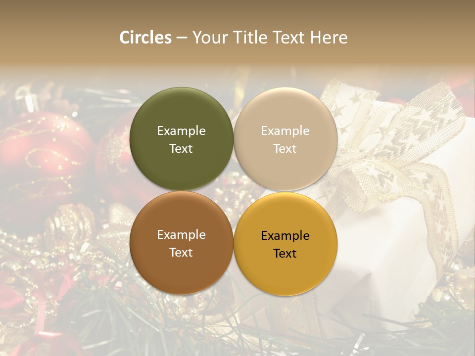 Beads Decorative Spangle PowerPoint Template