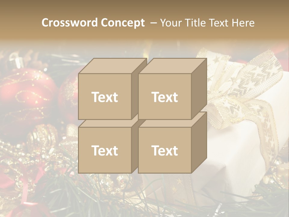 Beads Decorative Spangle PowerPoint Template