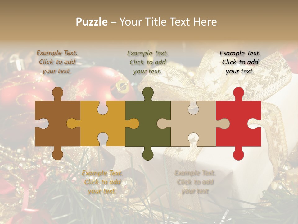 Beads Decorative Spangle PowerPoint Template