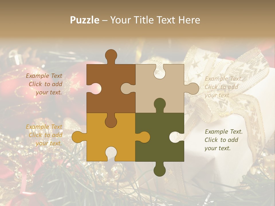 Beads Decorative Spangle PowerPoint Template