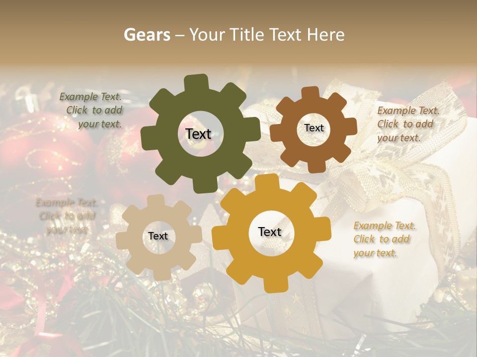 Beads Decorative Spangle PowerPoint Template