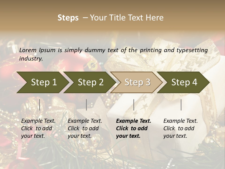 Beads Decorative Spangle PowerPoint Template