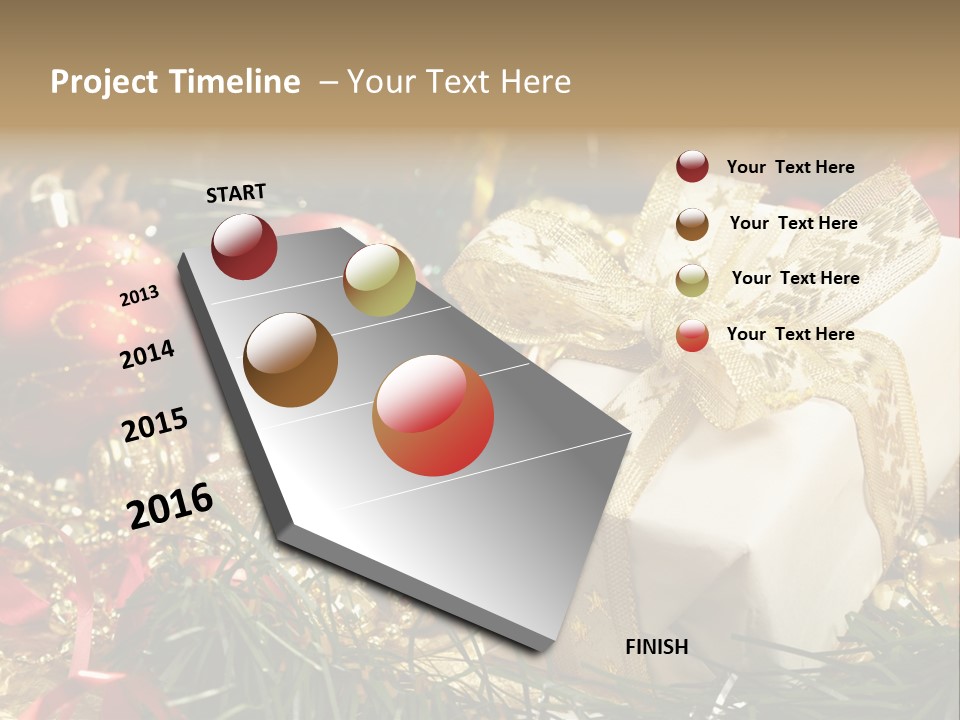 Beads Decorative Spangle PowerPoint Template