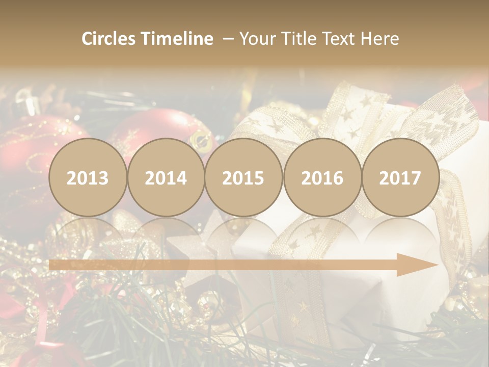 Beads Decorative Spangle PowerPoint Template