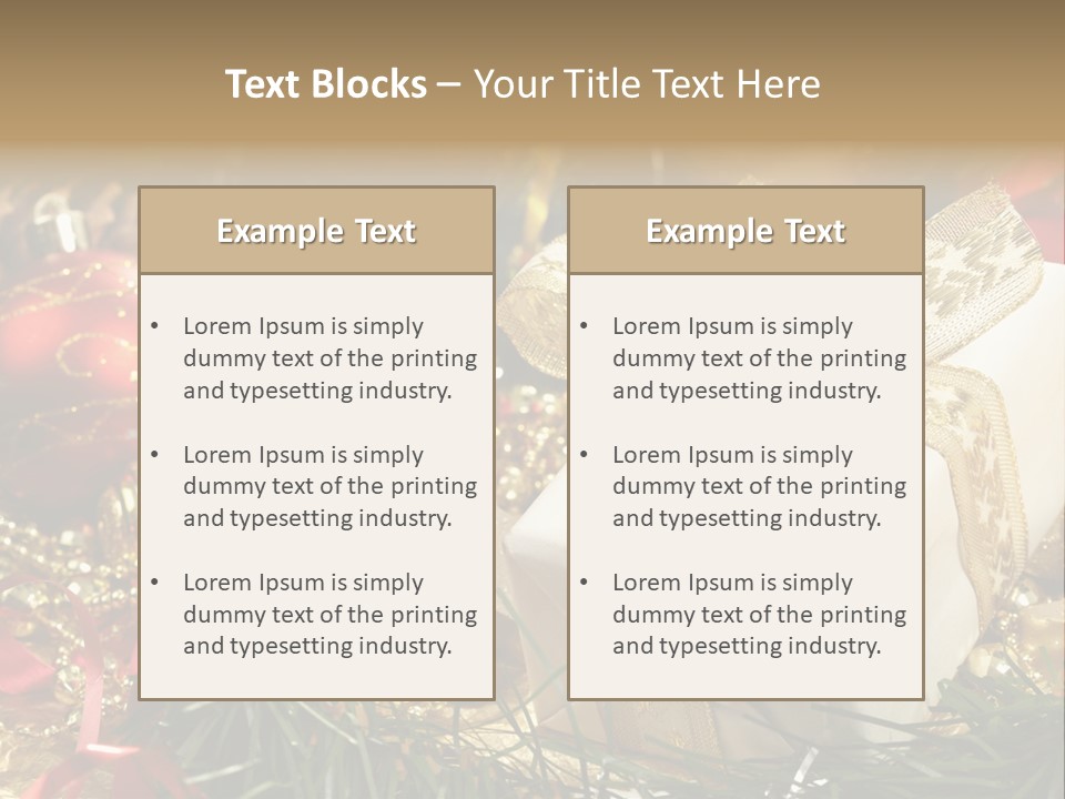 Beads Decorative Spangle PowerPoint Template