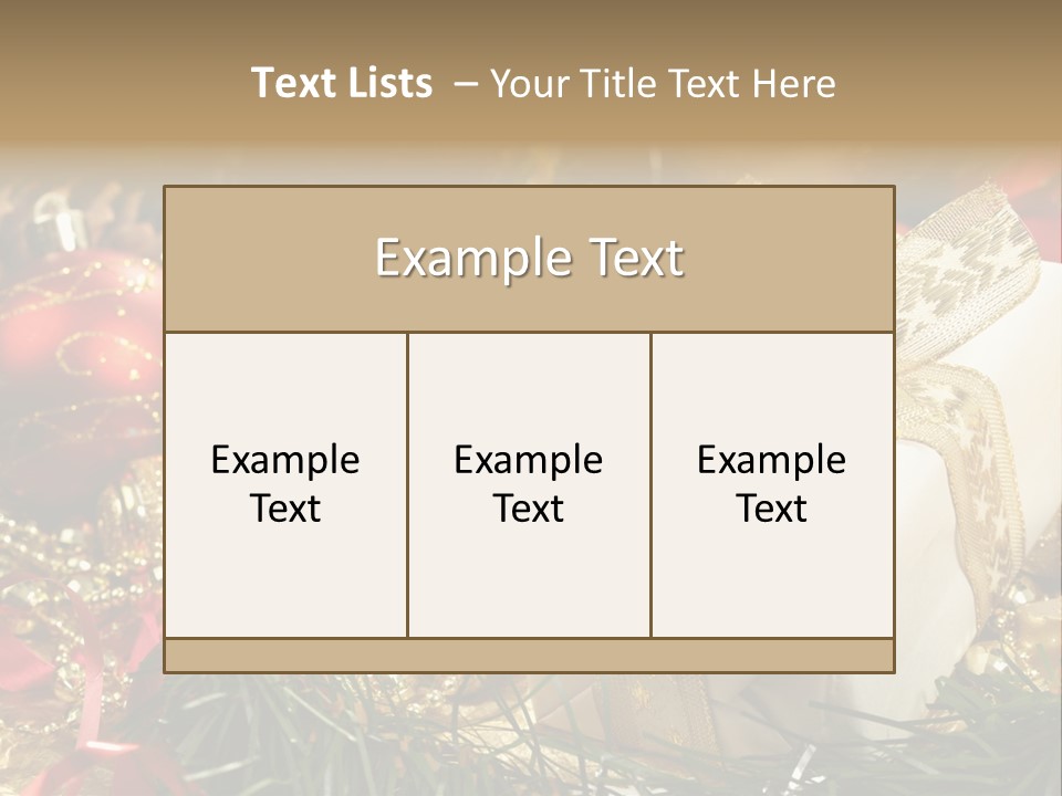 Beads Decorative Spangle PowerPoint Template