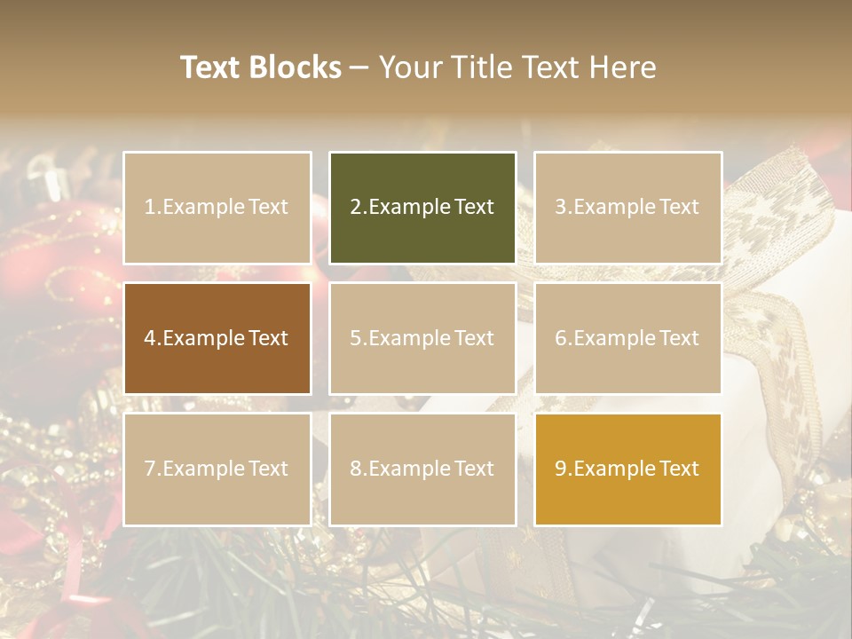 Beads Decorative Spangle PowerPoint Template